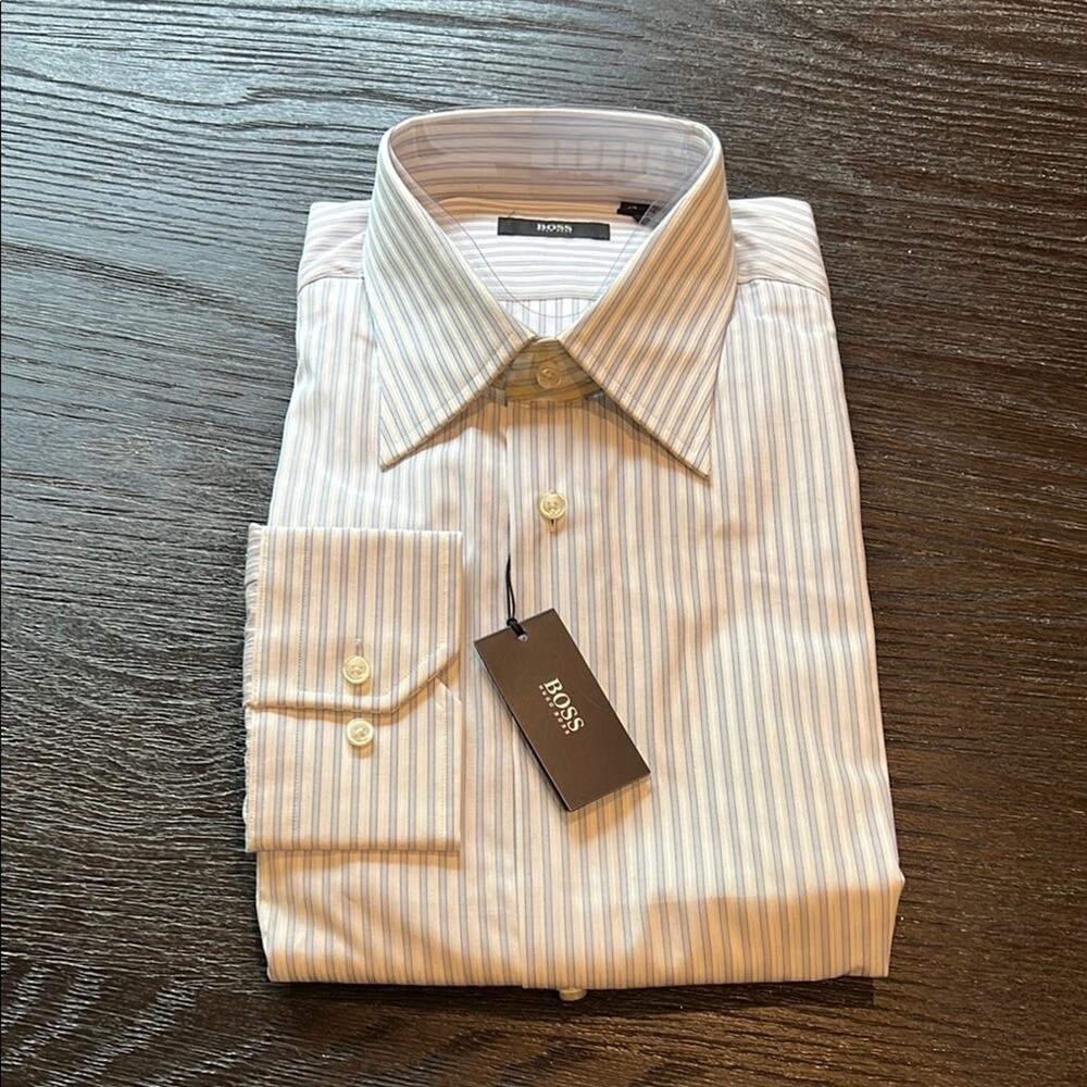 Hugo Boss White Dress Shirt Classic Style